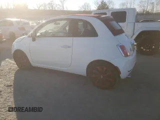 2013 FIAT 500 Pop with VIN 3C3CFFDR7DT741833, listed as a Copart auction lot 46635955 with 213,007 mi miles and Salvage Title. Bid and sale history available at carsss.com. Image 2.
