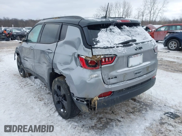2019 Jeep Compass Latitude with VIN 3C4NJDBBXKT840382, listed as a IAAI auction lot 41592991 with Not provided miles and . Bid and sale history available at DreamBid. Image 3.