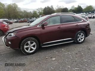 2013 Lexus RX 350 with VIN JTJBK1BA4D2034609, listed as a Copart auction lot 52022985 with 99,542 mi miles and Salvage Title. Bid and sale history available at carsss.com. Image 1.