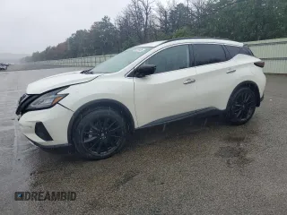2024 Nissan Murano SV z VIN 5N1AZ2BS8RC102836, wystawiony jako Copart lot #63328405 z przebiegiem 9 600 mil mil oraz Szkoda całkowita • Salvage title. Historia ofert i sprzedaży dostępna na DreamBid. Obrazek 1.