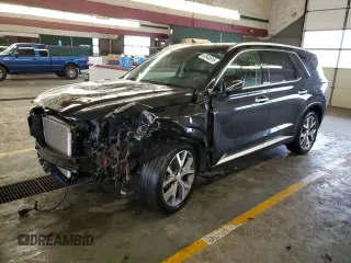 2022 Hyundai Palisade SEL with VIN KM8R4DHE6NU398216, listed as a Copart auction lot 47643615 with 56,673 mi miles and Salvage Title. Bid and sale history available at carsss.com. Image 1.