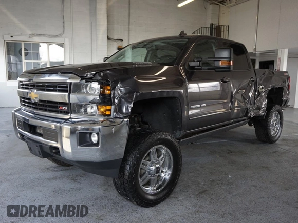 2015 Chevrolet Silverado 3500HD LT with VIN 1GC4KZC84FF595989, listed as a Copart auction lot 70707104 with 96,817 mi miles and Salvage Title. Bid and sale history available at carsss.com. Image 2.