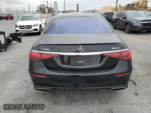 2022 Mercedes-Benz S 580 z VIN W1K6G7GB7NA098554, wystawiony jako Copart lot #53530745 z przebiegiem 41 316 mil mil oraz Szkoda całkowita • Salvage title. Historia ofert i sprzedaży dostępna na DreamBid. Obrazek 6.