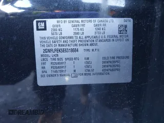 2014 Chevrolet Equinox LT z VIN 2GNFLFEK5E6318684, wystawiony jako IAAI lot #41988931 z przebiegiem 60 837 mil mil oraz . Historia ofert i sprzedaży dostępna na DreamBid. Obrazek 9.