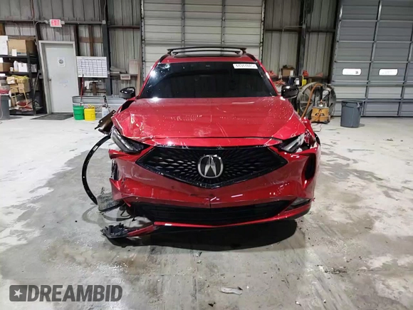 2023 Acura MDX w/A-Spec Package with VIN 5J8YE1H04PL040249, listed as a Copart auction lot 44344885 with Not Provided miles and Salvage Title. Bid and sale history available at DreamBid. Image 12.