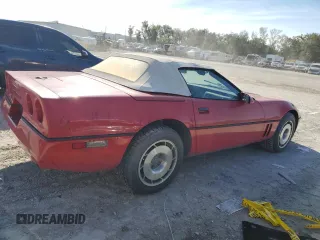 1987 Chevrolet Corvette with VIN 1G1YY3189H5117519, listed as a Copart auction lot 41817475 with 56,498 mi miles and Salvage Title. Bid and sale history available at carsss.com. Image 3.