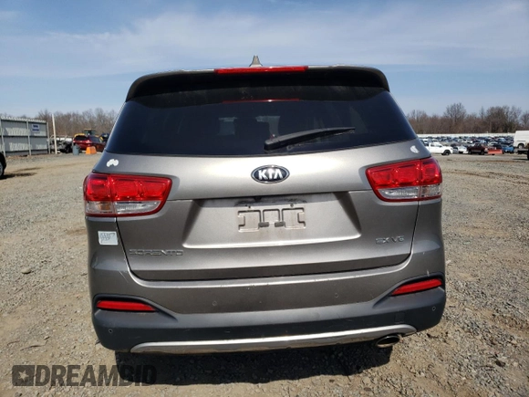 2016 Kia Sorento EX with VIN 5XYPHDA55GG004297, listed as a Copart auction lot 48830225 with 51,887 mi miles and Salvage Title. Bid and sale history available at carsss.com. Image 6.