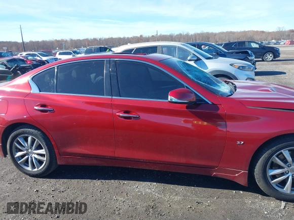 2014 Infiniti Q50 Premium with VIN JN1BV7AR4EM697482, listed as a IAAI auction lot 40844403 with 86,577 mi miles and . Bid and sale history available at DreamBid. Image 14.