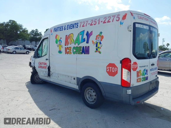 2017 Ford Transit Cargo with VIN 1FTYE1CM4HKA22561, listed as a IAAI auction lot 42118744 with 181,113 mi miles and . Bid and sale history available at DreamBid. Image 3.