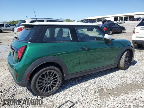 2025 MINI Hardtop Cooper S with VIN WMW23GD0XS2W14805, listed as a Copart auction lot 49330675 with 9,889 mi miles and Salvage Title. Bid and sale history available at DreamBid. Image 3.