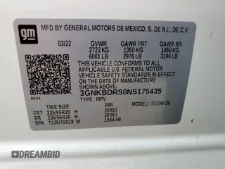 2022 Chevrolet Blazer LT with VIN 3GNKBDRS0NS175435, listed as a Copart auction lot 59018815 with 33,911 mi miles and Salvage title. Bid and sale history available at DreamBid. Image 13.