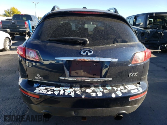 2006 Infiniti FX35 with VIN JNRAS08W56X211508, listed as a Copart auction lot 77450434 with 194,170 mi miles and Clean Title. Bid and sale history available at carsss.com. Image 6.