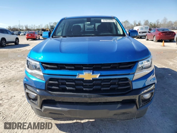 2022 Chevrolet Colorado 2WD LT with VIN 1GCGSCEA1N1297471, listed as a Copart auction lot 87853335 with 59,553 mi miles and Salvage title. Bid and sale history available at DreamBid. Image 5.