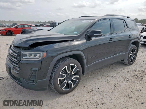 2021 GMC Acadia SLT z VIN 1GKKNMLS4MZ157180, wystawiony jako Copart lot #57508375 z przebiegiem 83 016 mil mil oraz Szkoda całkowita • Salvage title. Historia ofert i sprzedaży dostępna na DreamBid. Obrazek 1.