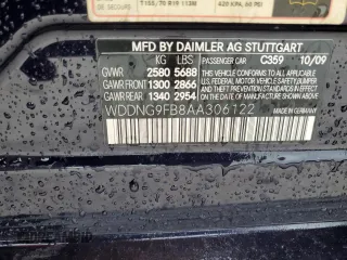2010 Mercedes-Benz S 400 with VIN WDDNG9FB8AA306122, listed as a Copart auction lot 85679224 with 105,287 mi miles and Clean Title. Bid and sale history available at DreamBid. Image 13.