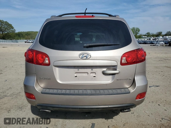 2007 Hyundai Santa Fe GLS with VIN 5NMSG13D77H041762, listed as a Copart auction lot 55879385 with 96,665 mi miles and Non repairable. Bid and sale history available at DreamBid. Image 6.