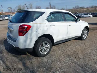 2017 Chevrolet Equinox LS with VIN 2GNFLEEK6H6127354, listed as a IAAI auction lot 41887997 with 107,512 mi miles. Bid and sale history available at carsss.com. Image 4.
