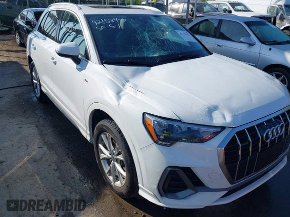 2021 Audi Q3 S line Premium with VIN WA1DECF31M1037901, listed as a IAAI auction lot 42158457 with 25,925 mi miles and . Bid and sale history available at DreamBid. Image 6.