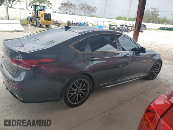2019 Genesis G80 3.8L with VIN KMTFN4JE2KU313156, listed as a Copart auction lot 76731004 with 75,469 mi miles and Clean Title. Bid and sale history available at carsss.com. Image 3.