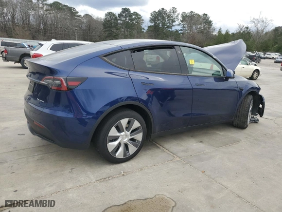 2023 Tesla Model Y Long Range with VIN 7SAYGDEE2PA096705, listed as a Copart auction lot 47790545 with 9,195 mi miles and Salvage Title. Bid and sale history available at carsss.com. Image 3.
