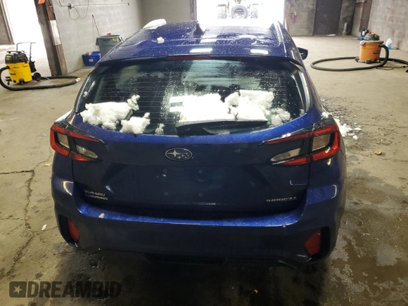 2024 Subaru Impreza with VIN JF1GUABC0R8893033, listed as a Copart auction lot 85941104 with 1,224 mi miles and Salvage Title. Bid and sale history available at carsss.com. Image 6.