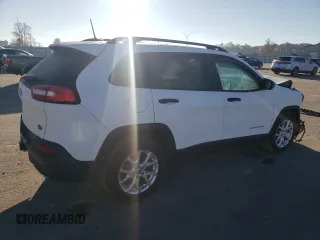 2017 Jeep Cherokee Sport z VIN 1C4PJLAS7HW548230, wystawiony jako Copart lot #81716524 z przebiegiem 84 313 mil mil oraz Szkoda całkowita • Salvage title. Historia ofert i sprzedaży dostępna na DreamBid. Obrazek 3.