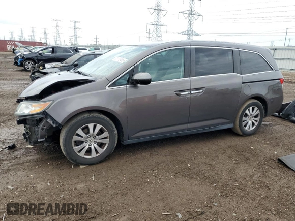 2015 Honda Odyssey EX z VIN 5FNRL5H45FB099122, wystawiony jako Copart lot #54115405 z przebiegiem 149 232 mil mil oraz Szkoda całkowita • Salvage title. Historia ofert i sprzedaży dostępna na DreamBid. Obrazek 1.