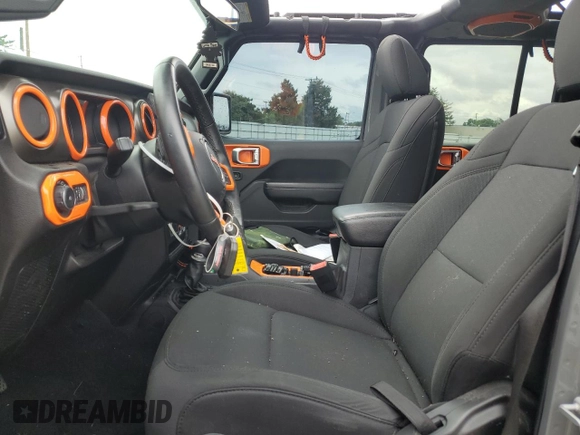 2019 Jeep Wrangler Unlimited Sport S with VIN 1C4HJXDG4KW621287, listed as a Copart auction lot 63123175 with 86,412 mi miles and Salvage title. Bid and sale history available at DreamBid. Image 7.