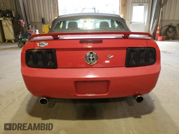 2005 Ford Mustang Deluxe with VIN 1ZVFT84N355203607, listed as a Copart auction lot 53994625 with 179,154 mi miles and Clean Title. Bid and sale history available at carsss.com. Image 6.