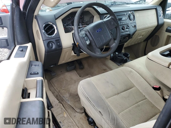 2010 Ford F-250 XL with VIN 1FTSX2BR9AEB14580, listed as a Copart auction lot 54435665 with 161,252 mi miles and Salvage title. Bid and sale history available at DreamBid. Image 8.