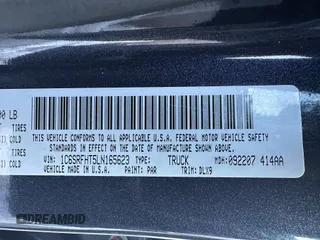 2020 Ram 1500 Limited with VIN 1C6SRFHT5LN165623, listed as a IAAI auction lot 41805735 with 116,370 mi miles. Bid and sale history available at carsss.com. Image 8.