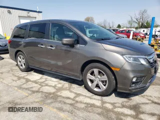 2018 Honda Odyssey EX-L with VIN 5FNRL6H76JB066266, listed as a Copart auction lot 52772545 with Not Provided miles and Non Repairable. Bid and sale history available at DreamBid. Image 4.