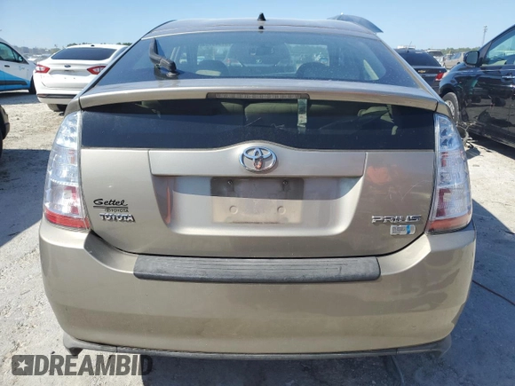 2008 Toyota Prius with VIN JTDKB20U787799182, listed as a Copart auction lot 51949795 with 138,262 mi miles and Salvage Title. Bid and sale history available at DreamBid. Image 6.