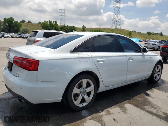2012 Audi A6 Premium Plus with VIN WAUGGAFC5CN127963, listed as a Copart auction lot 63074335 with 140,979 mi miles and Salvage title. Bid and sale history available at DreamBid. Image 3.