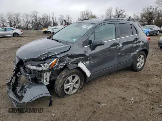 2020 Chevrolet Trax LT with VIN 3GNCJPSBXLL182158, listed as a Copart auction lot 50056025 with 79,016 mi miles and Salvage Title. Bid and sale history available at carsss.com. Image 1.