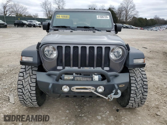 2018 Jeep Wrangler Sport S с VIN 1C4GJXAG7JW168958, выставлен на аукционе Copart как лот 41686755 с пробегом 63 247 миль миль и Списание • Salvage title. История ставок и продаж доступна на DreamBid. Изображение 5.