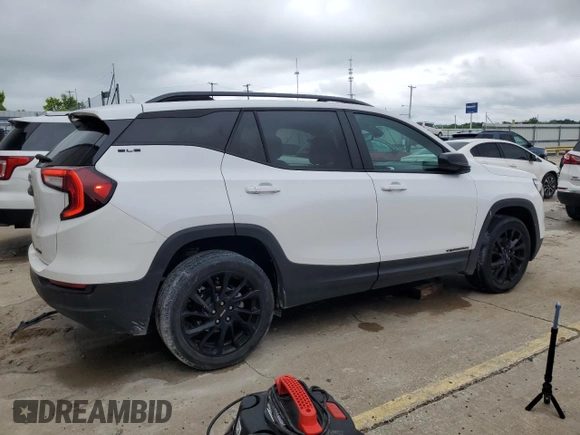 2023 GMC Terrain SLE with VIN 3GKALTEG5PL204054, listed as a Copart auction lot 58471455 with 41,825 mi miles and Salvage title. Bid and sale history available at DreamBid. Image 3.