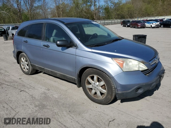 2009 Honda CR-V EX with VIN 5J6RE48529L035791, listed as a Copart auction lot 54970885 with 282,884 mi miles and Clean Title. Bid and sale history available at carsss.com. Image 4.