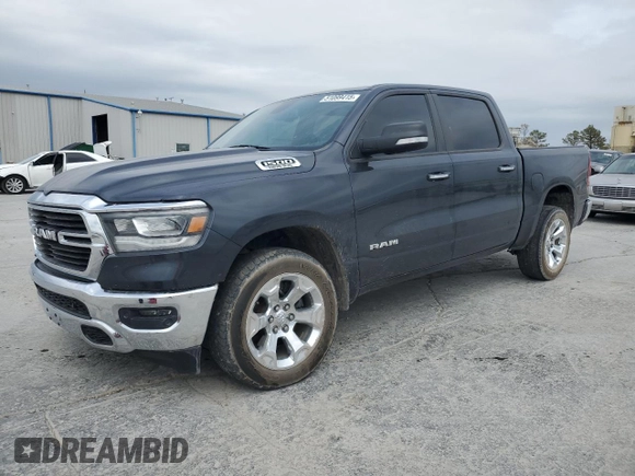 2019 Ram 1500 Big Horn/Lone Star with VIN 1C6SRFFT0KN747680, listed as a Copart auction lot 51099415 with 105,713 mi miles and Salvage Title. Bid and sale history available at carsss.com. Image 1.