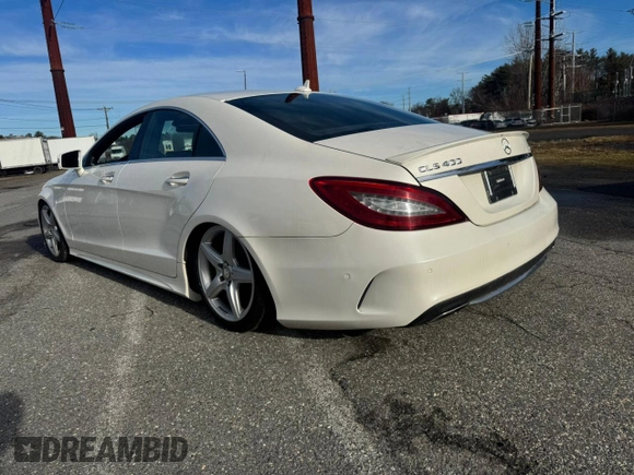 2015 Mercedes-Benz CLS 400 with VIN WDDLJ6HB8FA133567, listed as a Copart auction lot 87459854 with 114,576 mi miles and Clean title. Bid and sale history available at DreamBid. Image 3.
