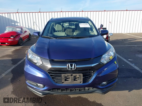 2016 Honda HR-V EX-L w/Navi with VIN 3CZRU6H70GM761497, listed as a IAAI auction lot 41616410 with 92,527 mi miles. Bid and sale history available at carsss.com. Image 12.