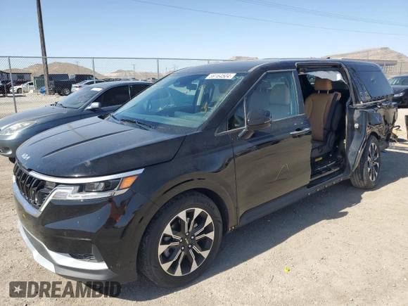 2022 Kia Carnival EX with VIN KNDNC5H36N6149302, listed as a Copart auction lot 59164504 with 32,108 mi miles and Salvage Title. Bid and sale history available at carsss.com. Image 1.