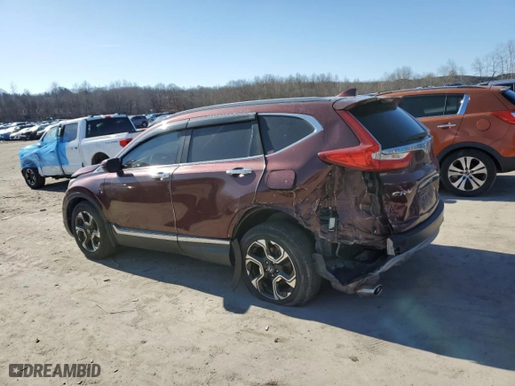 2017 Honda CR-V Touring with VIN 2HKRW2H9XHH602701, listed as a Copart auction lot 48023325 with 73,702 mi miles and Salvage Title. Bid and sale history available at carsss.com. Image 2.