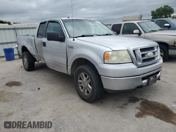 2007 Ford F-150 XLT with VIN 1FTPX14V57FA78156, listed as a Copart auction lot 63032605 with 243,814 mi miles and Salvage title. Bid and sale history available at DreamBid. Image 4.