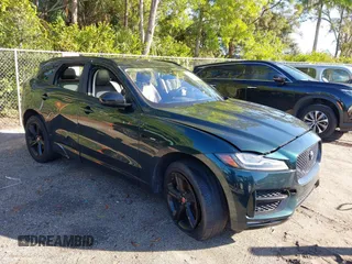 2018 Jaguar F-Pace with VIN SADCL2FN4JA260498, listed as a IAAI auction lot 41130261 with 128,313 mi miles and . Bid and sale history available at DreamBid. Image 1.