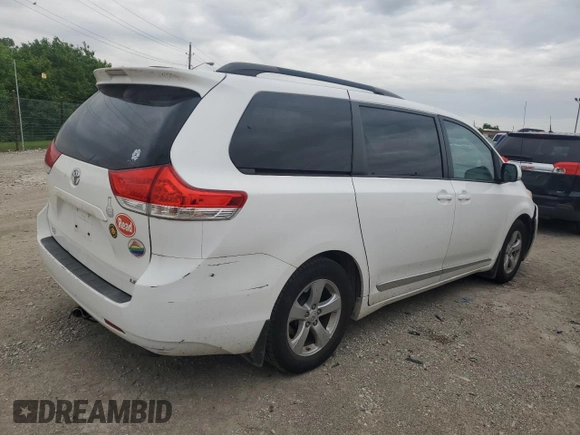 2012 Toyota Sienna LE AAS with VIN 5TDKK3DC2CS217382, listed as a Copart auction lot 58067475 with 146,769 mi miles and Salvage title. Bid and sale history available at DreamBid. Image 3.