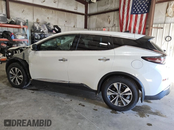 2022 Nissan Murano S with VIN 5N1AZ2AJ1NC125359, listed as a Copart auction lot 80732444 with 51,587 mi miles and Clean Title. Bid and sale history available at DreamBid. Image 2.