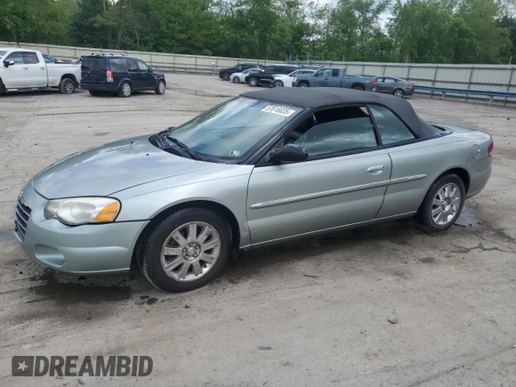 2004 Chrysler Sebring Limited z VIN 1C3EL65R74N181053, wystawiony jako Copart lot #57616835 z przebiegiem 90 898 mil mil oraz Szkoda całkowita • Salvage title. Historia ofert i sprzedaży dostępna na DreamBid. Obrazek 1.