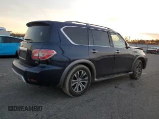2018 Nissan Armada SV with VIN JN8AY2NC2J9558221, listed as a Copart auction lot 85910294 with 95,434 mi miles and Salvage Title. Bid and sale history available at carsss.com. Image 3.