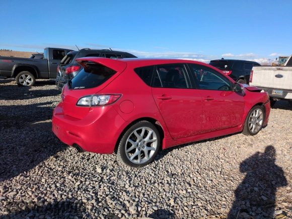 2012 Mazda 3 Mazdaspeed3 Touring with VIN JM1BL1L34C1521815, listed as a Copart auction lot 46152825 with 37,079 mi miles and Salvage Title. Bid and sale history available at DreamBid. Image 3.